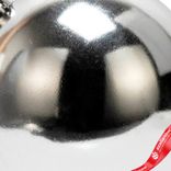 Маленькое фото 5: Украшение подвесное «Шар классический» (пластик), D12см, белый, в асс.