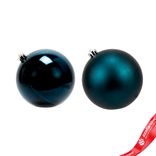 Маленькое фото 1: Украшение подвесное «Шар классический» (пластик), D12см, синий, в асс.