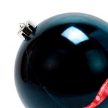 Маленькое фото 5: Украшение подвесное «Шар классический» (пластик), D12см, синий, в асс.