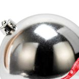 Маленькое фото 4: Украшение подвесное «Шар классический» (пластик), D15см, белый, в асс.