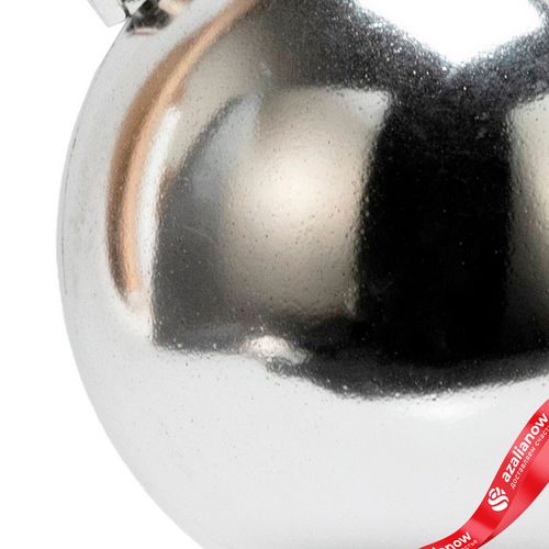 Фото 5: Украшение подвесное «Шар классический» (пластик), D15см, белый, в асс.