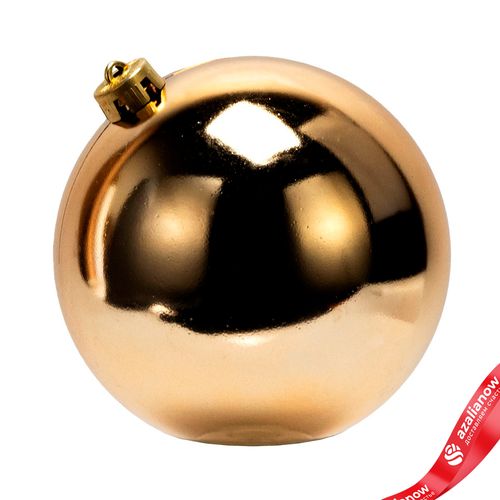Фото 2: Украшение подвесное «Шар классический» (пластик), D15см, золотой, в асс.