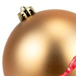 Маленькое фото 5: Украшение подвесное «Шар классический» (пластик), D15см, золотой, в асс.