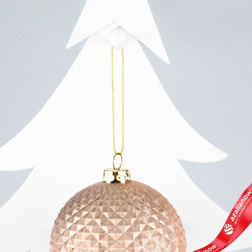 Фото 4: Украшение подвесное «Шар» (пластик), D8см, шампань