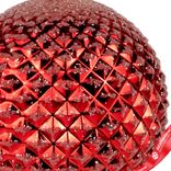 Маленькое фото 3: Украшение подвесное «Шар с глиттером» (пластик), D13см, красный