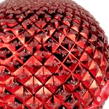 Маленькое фото 3: Украшение подвесное «Шар с глиттером» (пластик), D20см, красный