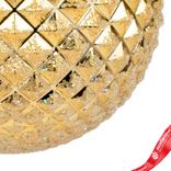 Маленькое фото 5: Украшение подвесное «Шар с глиттером» (пластик), D20см, золотой