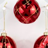 Маленькое фото 5: Украшение подвесное «Шар» (стекло), D8см, в асс., красный, вар. 2