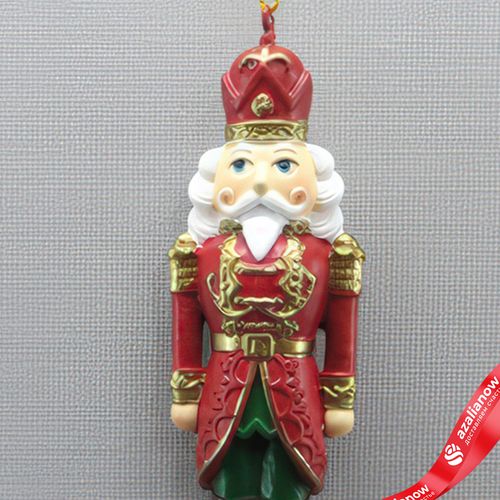 Фото 4: Украшение подвесное «Щелкунчик» (полирезин), H12x4x3см, красный