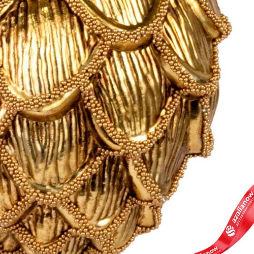 Фото 5: Украшение подвесное «Шишка» (пластик), 12см, золотой