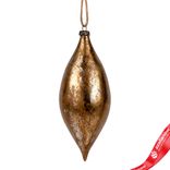 Маленькое фото 1: Украшение подвесное «Шишка» (пластик), H15х7см, золотой