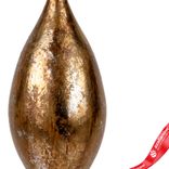 Маленькое фото 3: Украшение подвесное «Шишка» (пластик), H15х7см, золотой