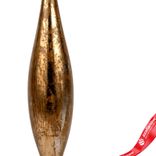 Маленькое фото 3: Украшение подвесное «Сосулька Антик» (пластик), Н33см, золотой