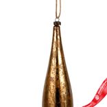 Маленькое фото 4: Украшение подвесное «Сосулька Антик» (пластик), Н33см, золотой