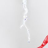 Маленькое фото 5: Украшение подвесное «Сосулька» (пластик), 55см, белый