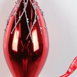 Маленькое фото 3: Украшение подвесное «Сосулька» (пластик), Н18см, красный