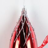 Маленькое фото 4: Украшение подвесное «Сосулька» (пластик), Н18см, красный