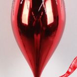 Маленькое фото 5: Украшение подвесное «Сосулька» (пластик), Н18см, красный