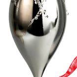 Маленькое фото 5: Украшение подвесное «Сосулька» (пластик), Н18см, серебряный