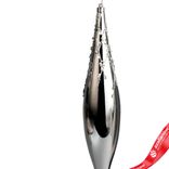 Маленькое фото 2: Украшение подвесное «Сосулька» (пластик), Н33см, серебряный