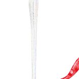 Маленькое фото 2: Украшение подвесное «Сосулька» (стекло), 16см, белый