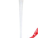 Маленькое фото 3: Украшение подвесное «Сосулька» (стекло), 25см, белый