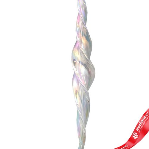 Фото 3: Украшение подвесное «Сосулька» (стекло), спираль, 20см, белый