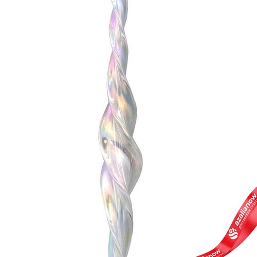 Фото 4: Украшение подвесное «Сосулька» (стекло), спираль, 20см, белый