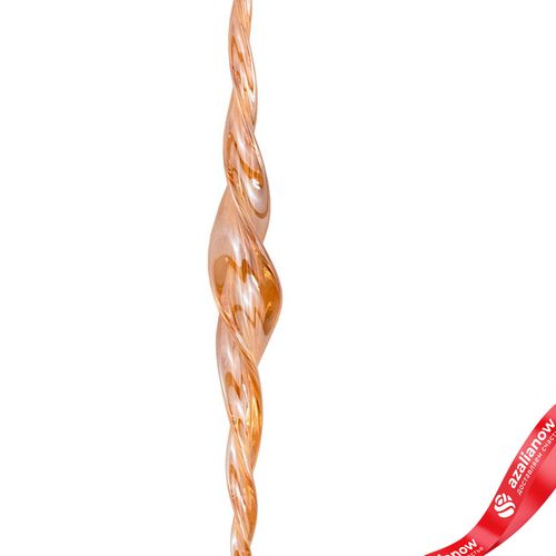 Фото 2: Украшение подвесное «Сосулька» (стекло), спираль, 20см, золотой