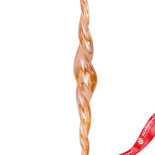 Фото 3: Украшение подвесное «Сосулька» (стекло), спираль, 20см, золотой