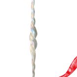 Маленькое фото 2: Украшение подвесное «Сосулька» (стекло), спираль, 25см, белый