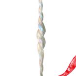 Маленькое фото 3: Украшение подвесное «Сосулька» (стекло), спираль, 25см, белый