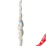 Маленькое фото 4: Украшение подвесное «Сосулька» (стекло), спираль, 25см, белый