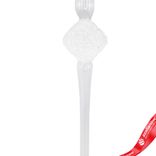 Маленькое фото 3: Украшение подвесное «Сосулька» (стекло), 32см, белый