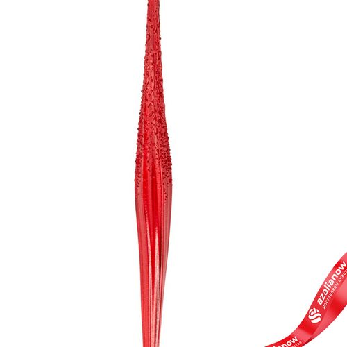 Фото 2: Украшение подвесное «Сосулька» (стекло), Н16см, красный