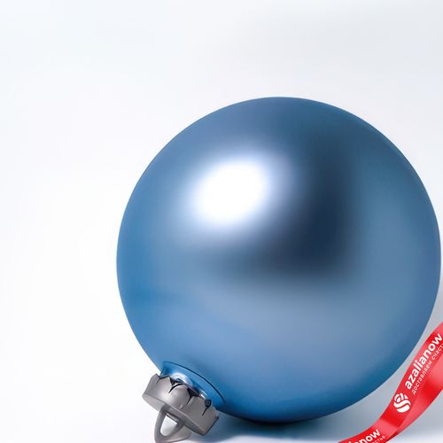 Фото 2: Украшение «Шар матовый» (пластик), D20см, голубой