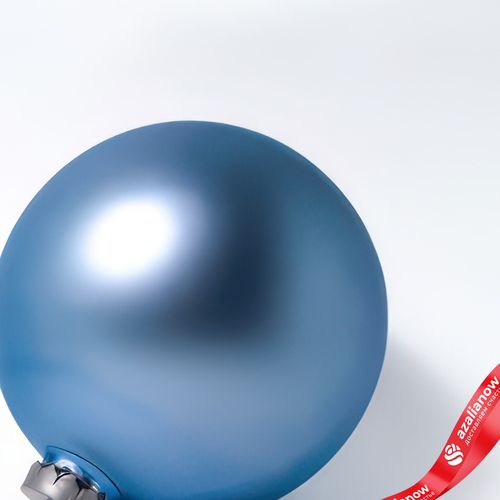 Фото 3: Украшение «Шар матовый» (пластик), D20см, голубой