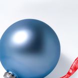 Маленькое фото 3: Украшение «Шар матовый» (пластик), D20см, голубой
