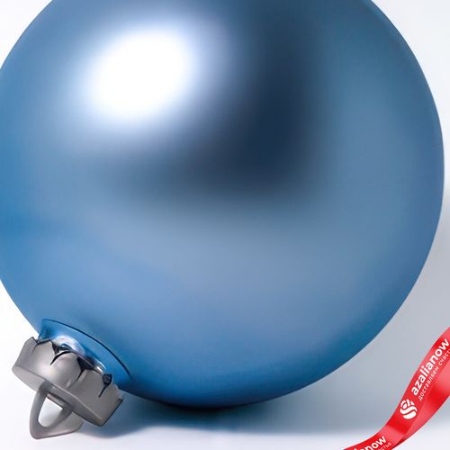 Фото 5: Украшение «Шар матовый» (пластик), D20см, голубой