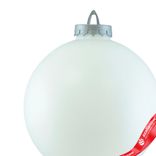 Маленькое фото 2: Украшение «Шар» (пластик), D15см, белый