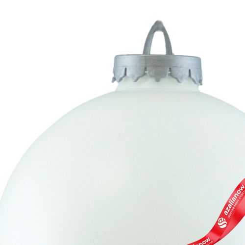 Фото 4: Украшение «Шар» (пластик), D20см, белый