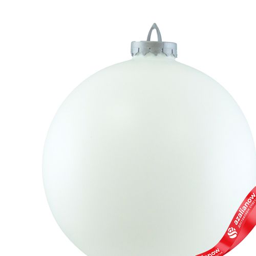 Фото 2: Украшение «Шар» (пластик), D24см, белый