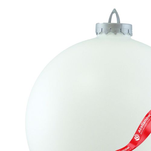 Фото 4: Украшение «Шар» (пластик), D24см, белый