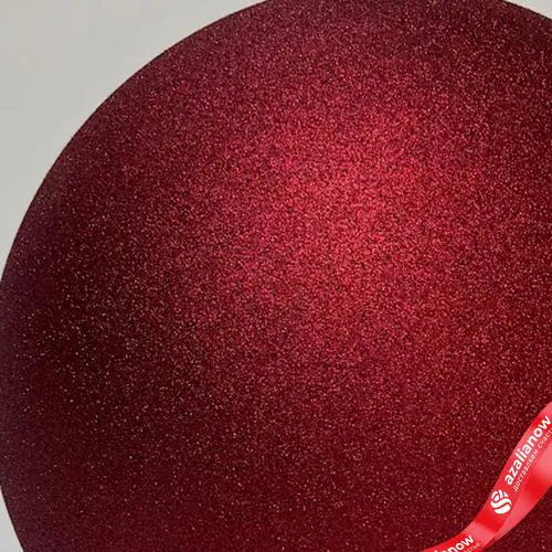 Фото 4: Украшение «Шар с блестками» (пластик), D15см, красный