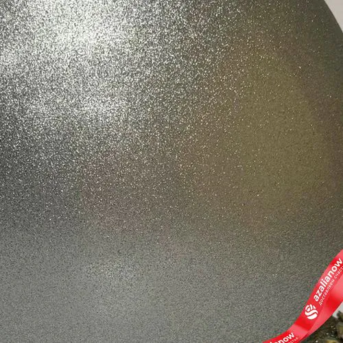 Фото 3: Украшение «Шар с блестками» (пластик), D24см, серебряный