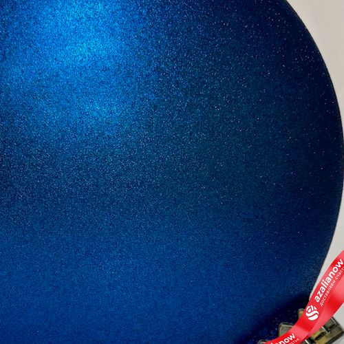 Фото 3: Украшение «Шар с блестками» (пластик), D24см, синий