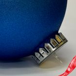 Маленькое фото 5: Украшение «Шар с блестками» (пластик), D24см, синий