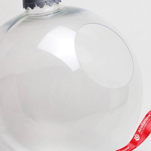 Фото 4: Украшение «Шар с отверстием» (пластик), D24см, прозрачный