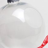 Маленькое фото 4: Украшение «Шар с отверстием» (пластик), D24см, прозрачный