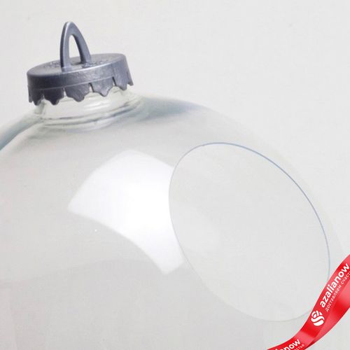 Фото 5: Украшение «Шар с отверстием» (пластик), D24см, прозрачный